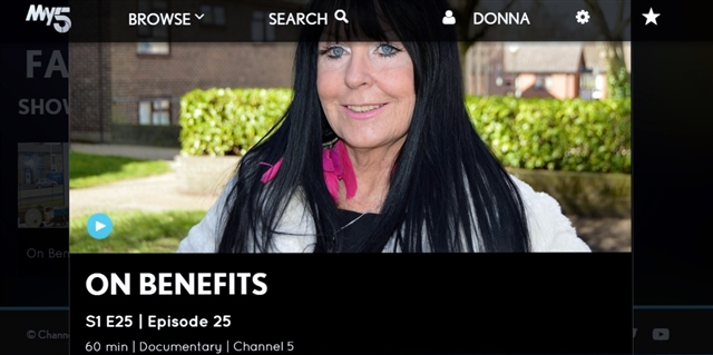 On Channl 5 Documentary single and skint