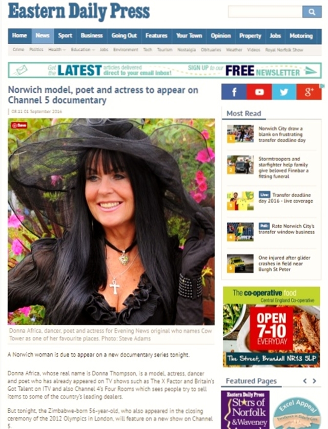 Featured in EDP24 1st Sept 2016