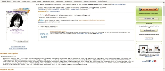 My Published Poetry Book available in Kindle