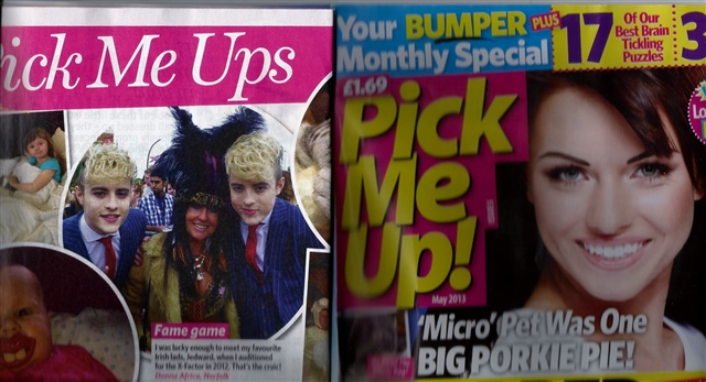 Jedward and I at my Live X-Factor Audition featured in Pick Me Up Magazine BUMPER Monthly Special May 2013 Issue 5