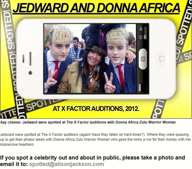 Jedward & I featured on famous artist Alison Jackson website