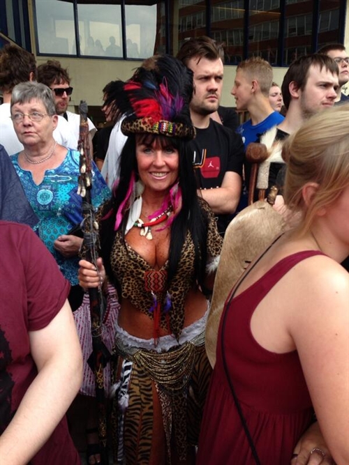 Me Zulu Warrior taken by Studio Canal UK Norwich 24th July 2013