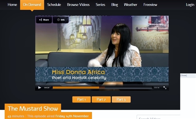 Donna Africa Poet & Norfolk Celebrity