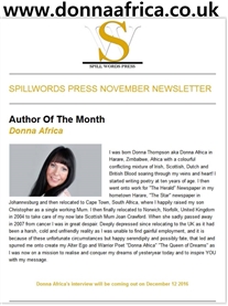 I am voted Author of the Month on Spillwords http://spillwords.com/author/donnaafrica/