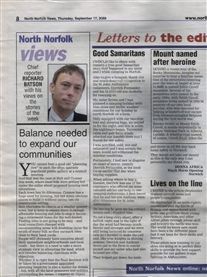 Good Samaritans North Norfolk News Sept 17th 2009