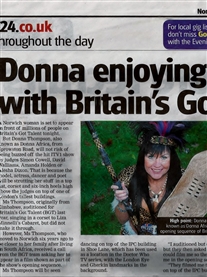 Me in Norwich Evening News 7th April 2012 Thank you Peter Walsh