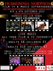 Honoured to be a guest at UEA TV & Film Extravaganza 8 & 9th Sep 2012