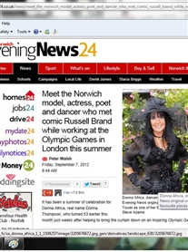 My Story featured EveningNews24 Online Website 7th Sept 2012