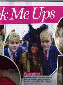 Jedward and I at my Live X-Factor Audition featured in Pick Me Up Magazine BUMPER Monthly Special May 2013 Issue 5