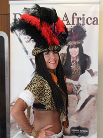 Donna Africa Famous Zulu Warrior a Guest at The Sci-fi & Film Convention UEA Norwich 12th May 2013