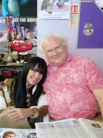 TV 6th Dr Who Colin Baker & I Donna Africa were guests at a Norwich Sci-fi Film Fantasy Event