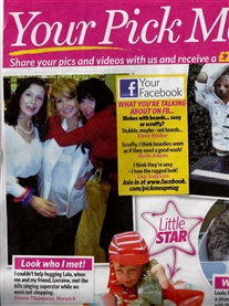 Me featured hugging Lulu in Pick Me Up Magazine 29th Jan 2015